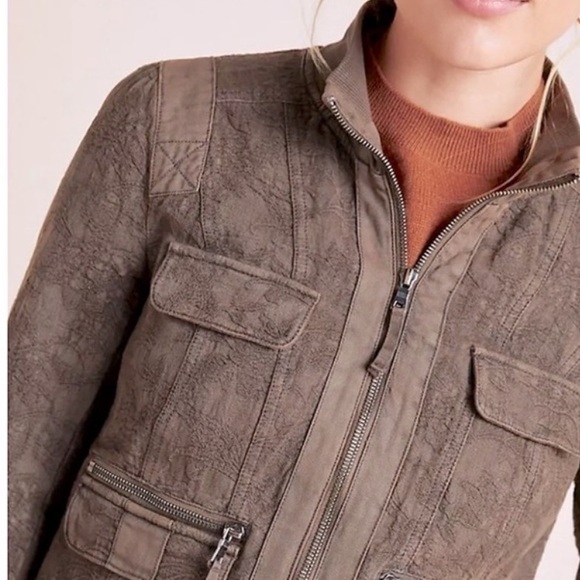 Anthropologie Marrakech Faux Leather Flight Jacket - Picture 3 of 8